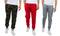 Galaxy by Harvic Men's Fleece-Lined Zip-Pocket Jogger Sweatpants 3 Pack